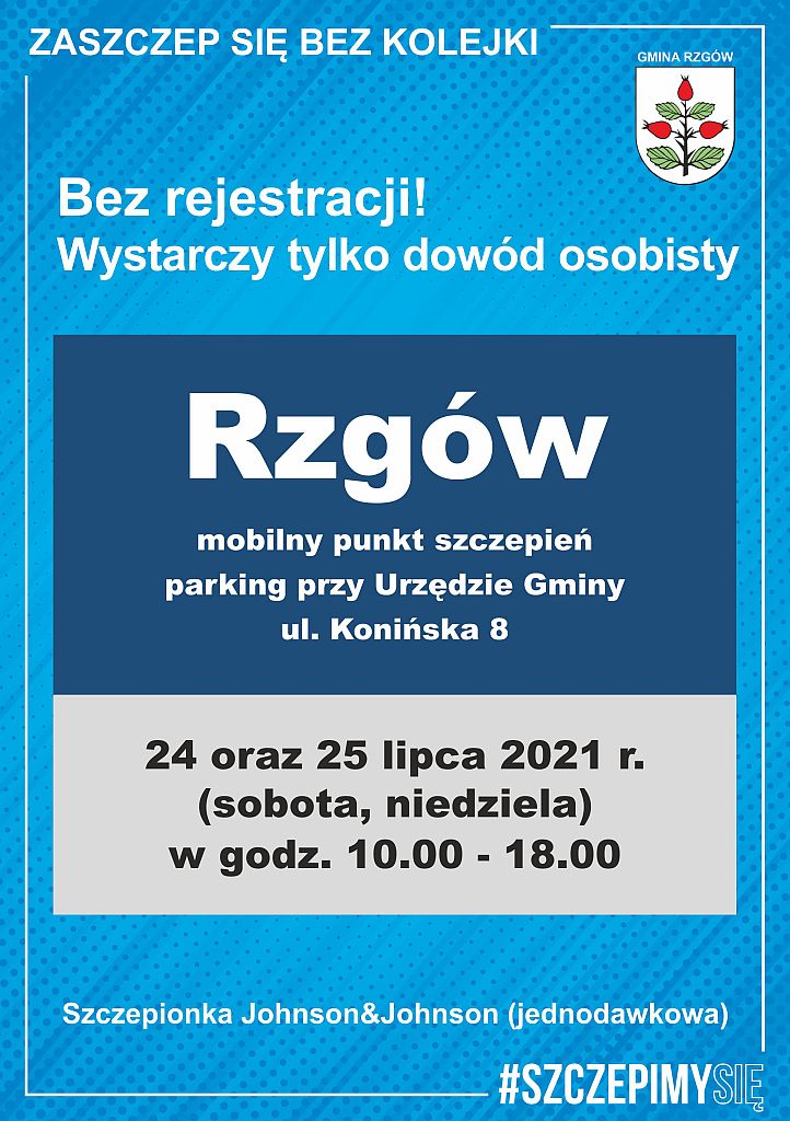 Zaszczep się bez kolejki - plakat
