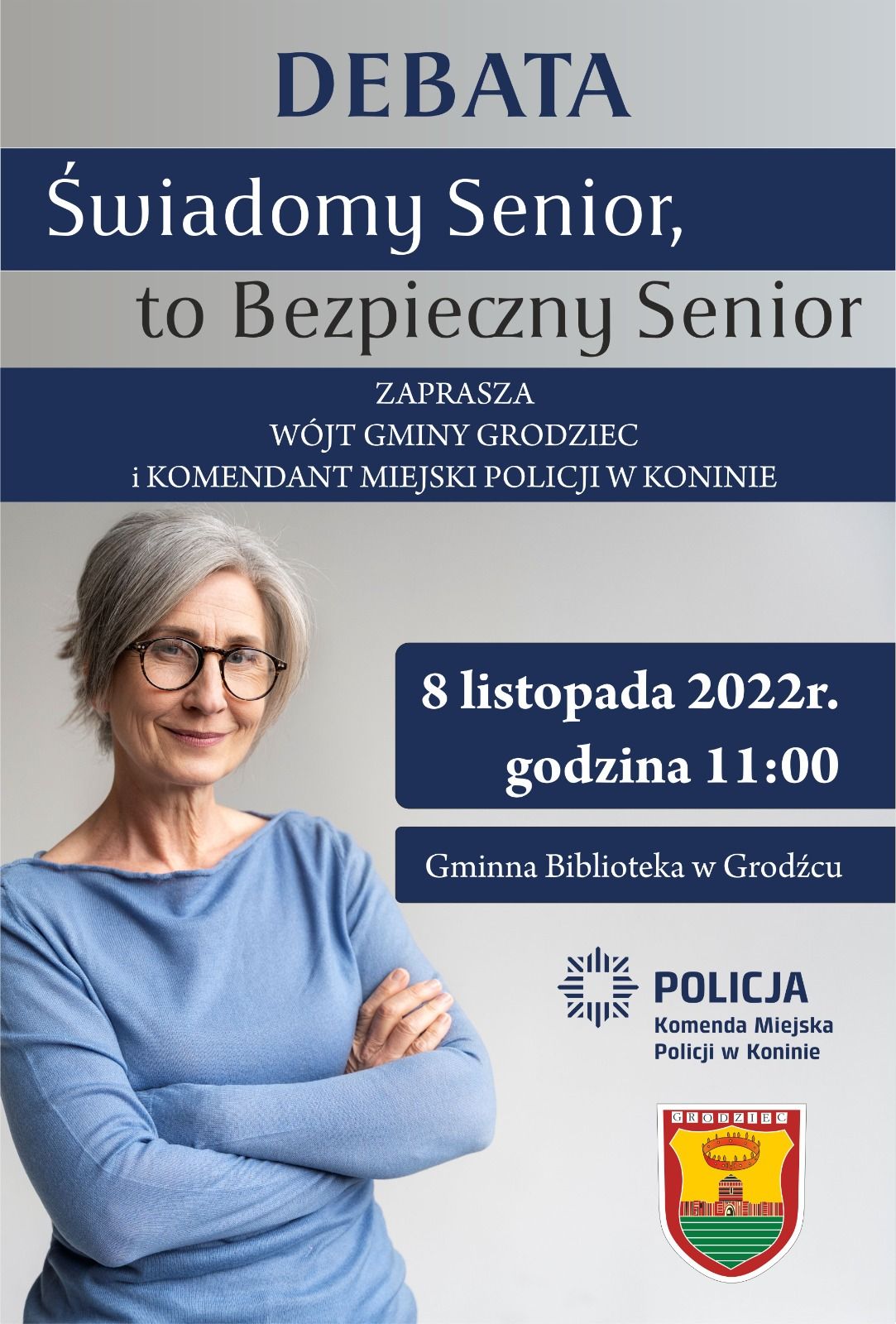„ŚWIADOMY SENIOR TO BEZPIECZNY SENIOR” - plakat