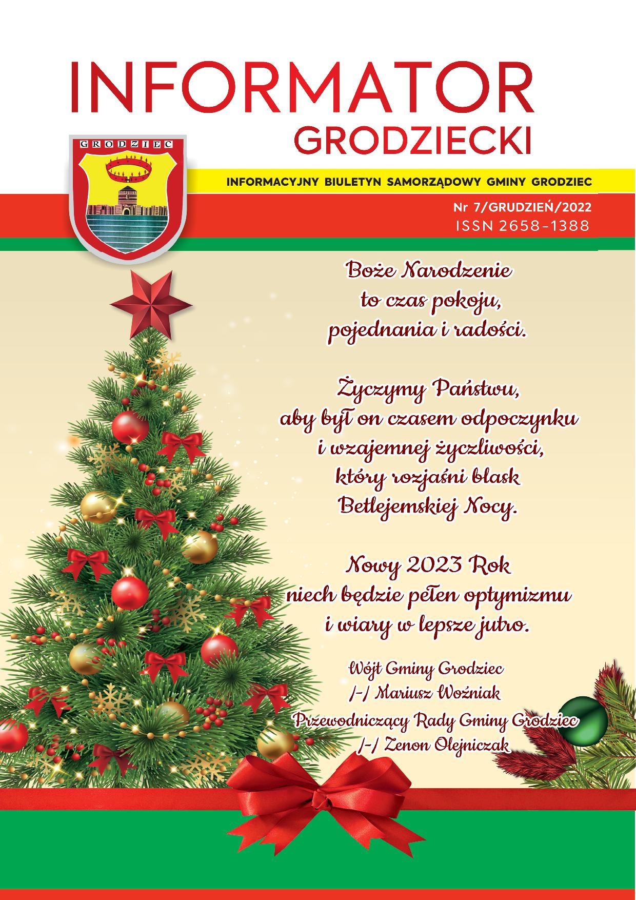 INFORMATOR GRODZIECKI Nr 7/GRUDZIEŃ/2022 - PLAKAT