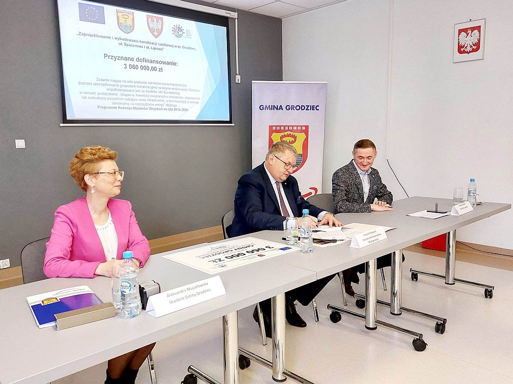 Kolejna inwestycja z zakresu gospodarki wodno-ściekowej z dofinasowaniem unijnym w Gminie Grodziec - zdjęcie 1
