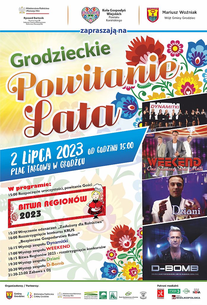 Grodzieckie Powitanie Lata - plakat