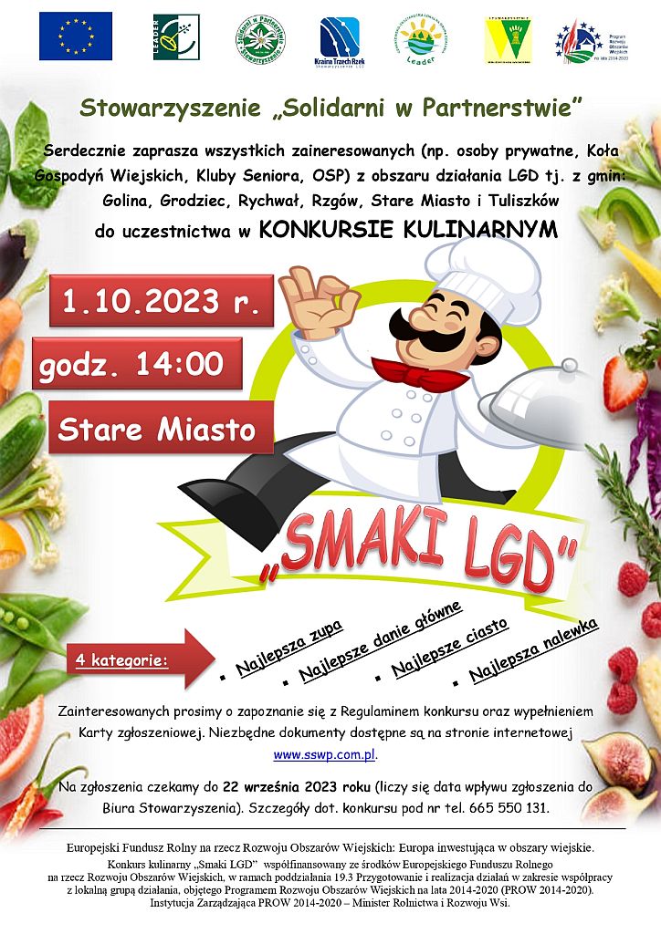 Konkurs kulinarny „Smaki LGD” - plakat