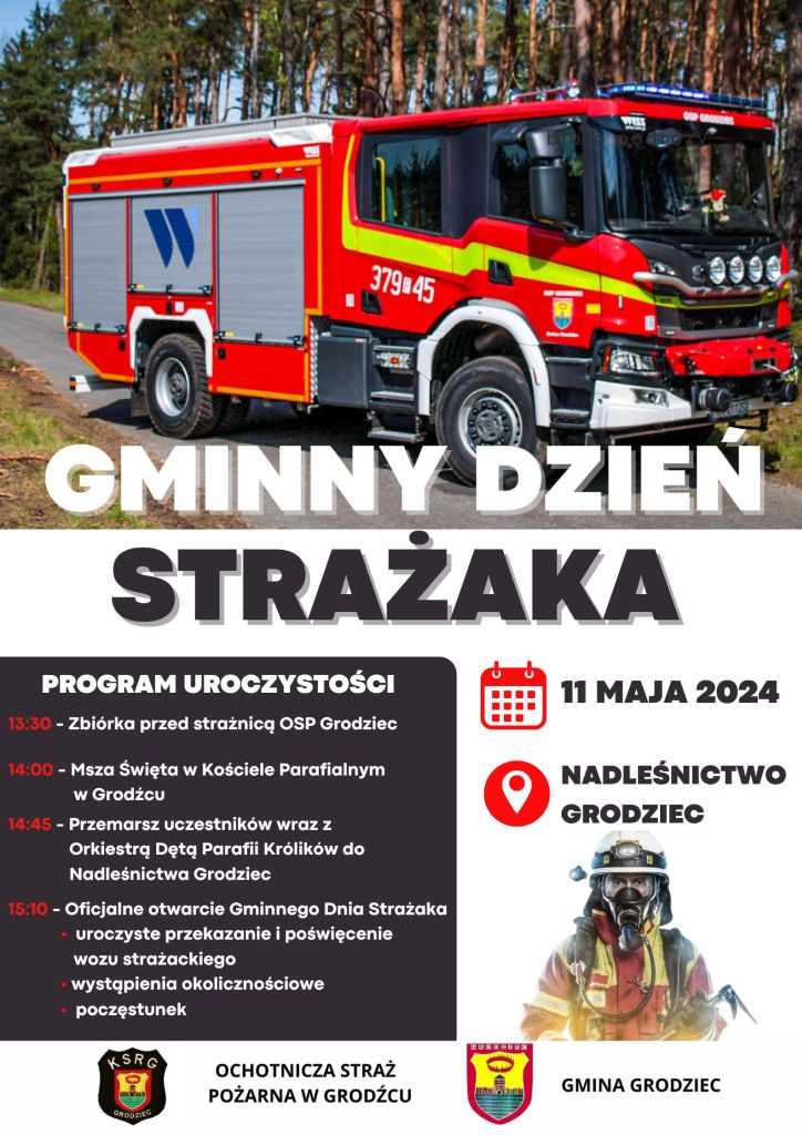 Gminny Dzień Strażaka 2024 - plakat