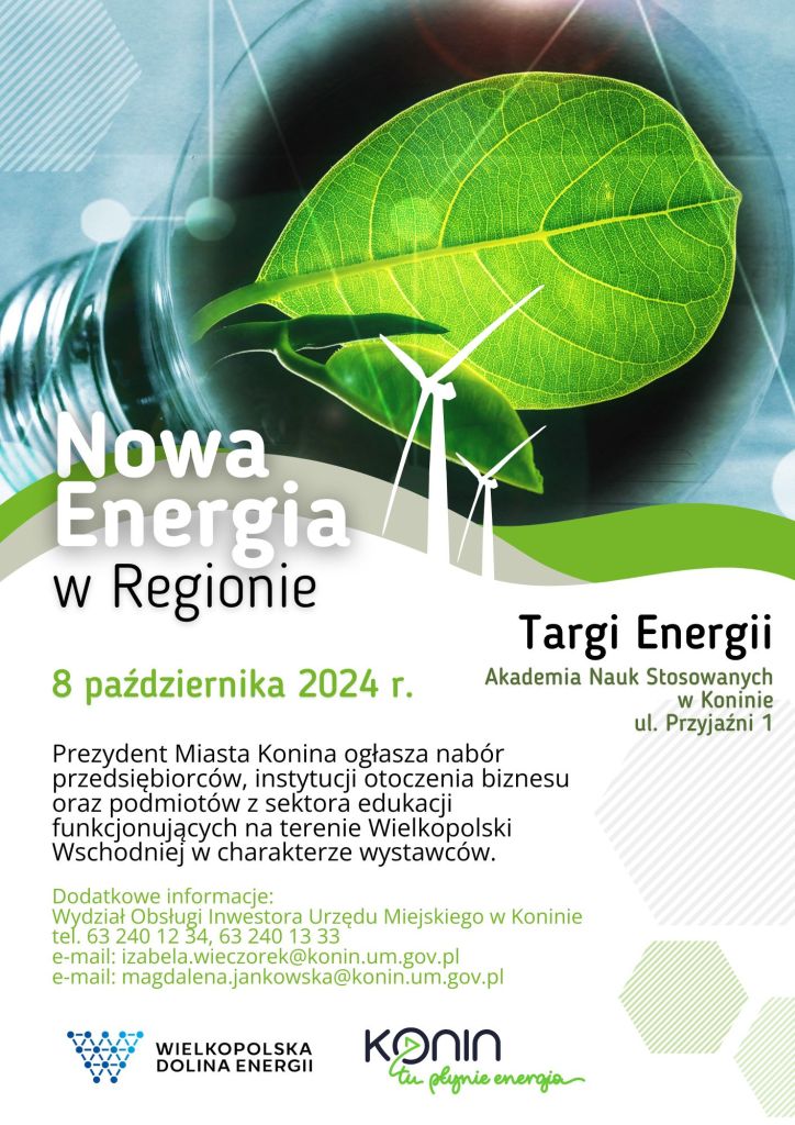 Targi Energii – „Nowa Energia w Regionie” - plakat