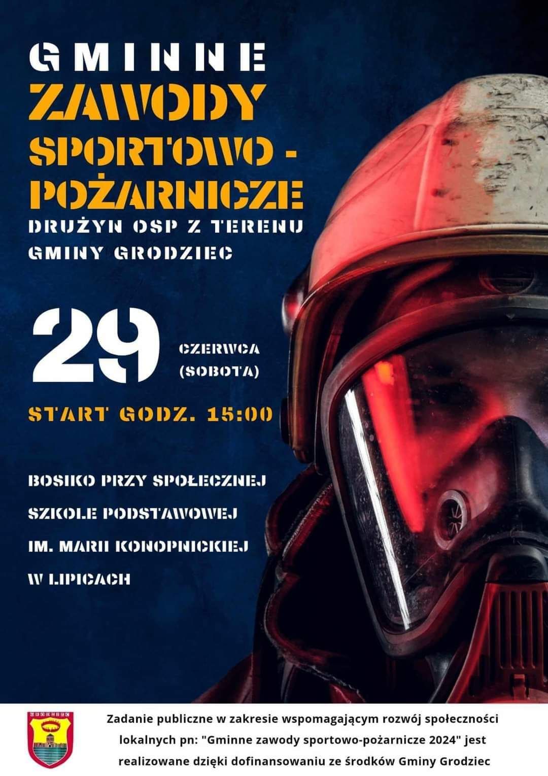 Gminne zawody sportowo - pożarnicze 2024 - plakat