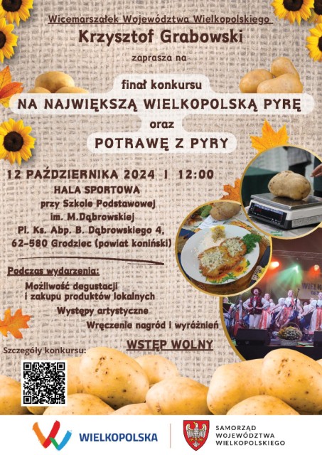 Finał konkursu na największą wielkopolską pyrę - plakat