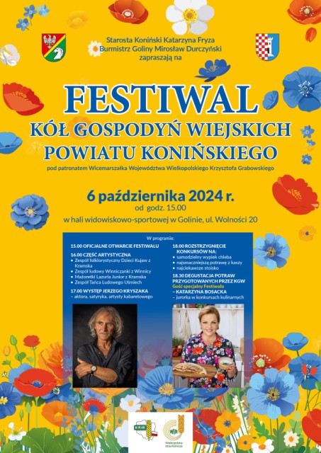 Festiwal Kół Gospodyń Wiejskich Powiatu Konińskiego - plakat