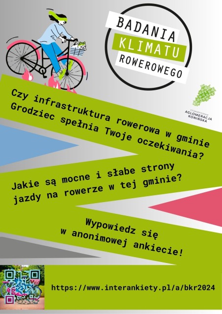 Weź udział w Badaniu Klimatu Rowerowego! - plakat