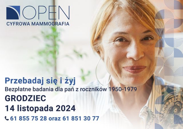 Bezpłatne badania mammograficzne - 14.11.2024 - zdjęcie 1