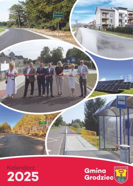 Kalendarz Gminy Grodziec na 2025 rok - plakat