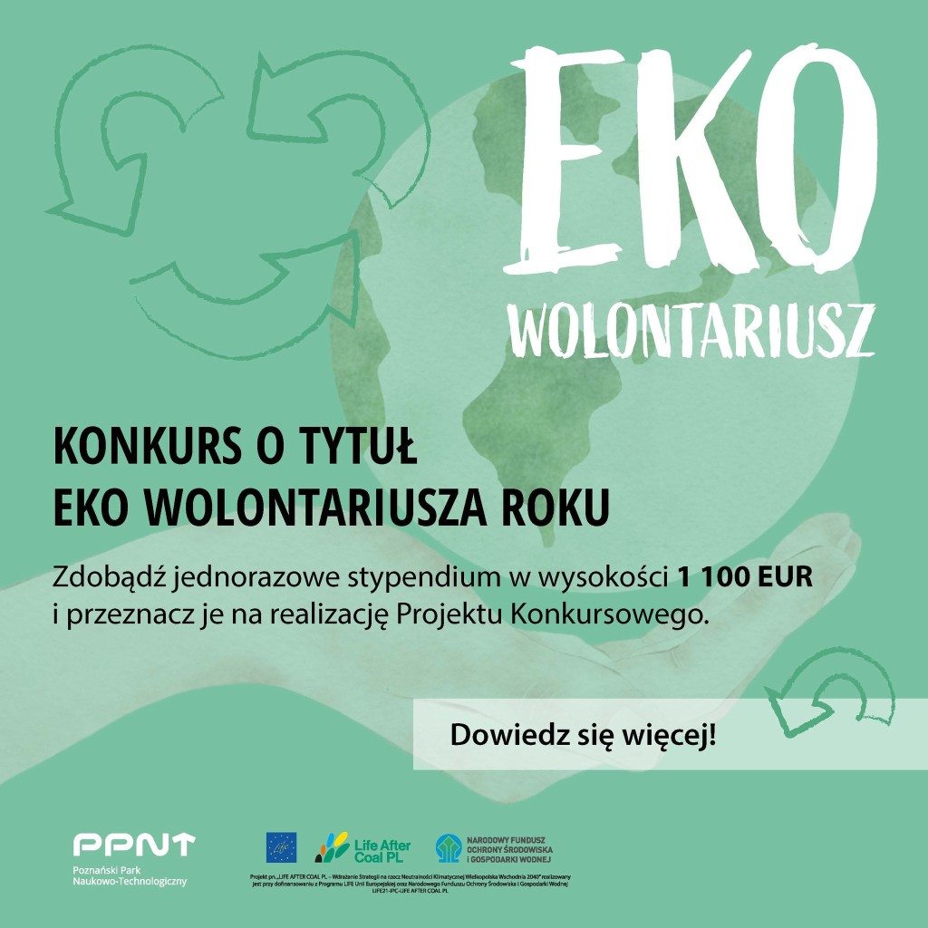 Zaproszenie do udziału w konkursie „Eko-Wolontariusz” - plakat