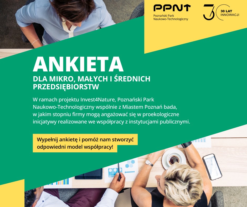 PPNT wspólnie z Miastem Poznań działa na rzecz zielonej przyszłości! - plakat