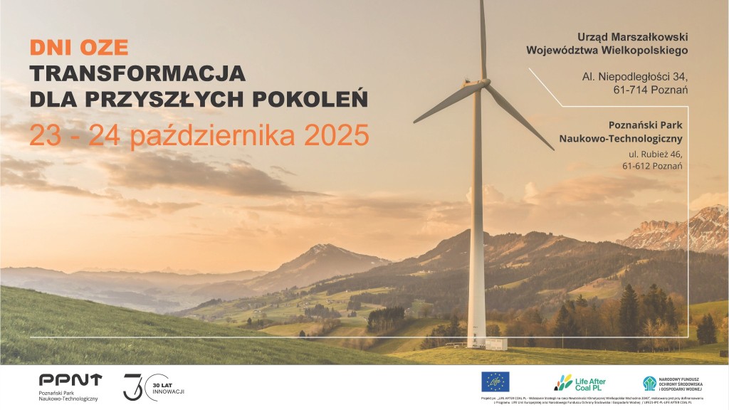 KONFERENCJA DNI OZE 2025 – WEŹ UDZIAŁ - plakat
